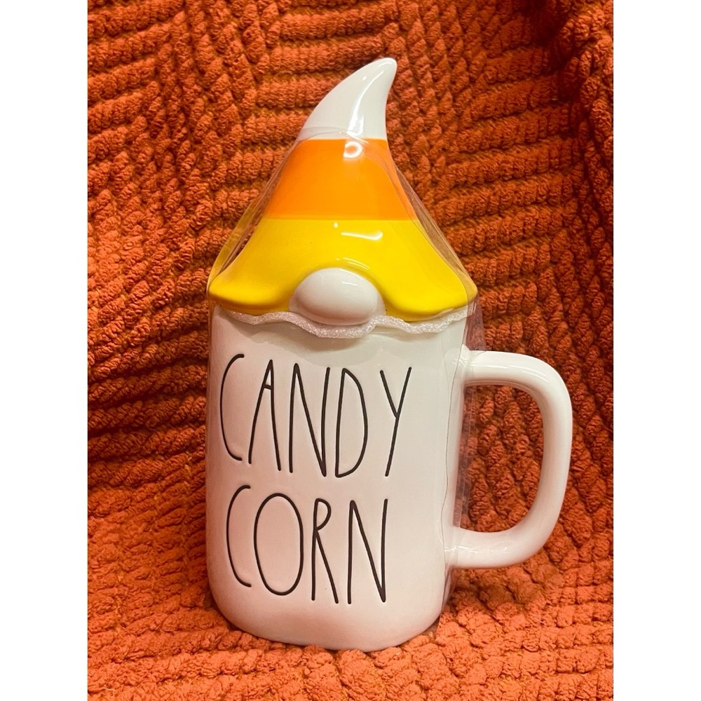 RAE DUNN Candy Corn Gnome Mug